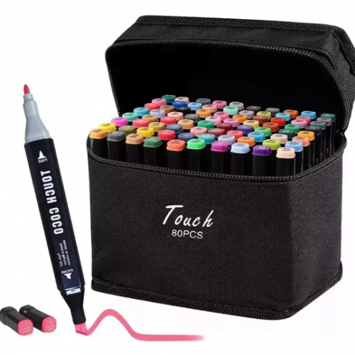 SET DE MARCADORES TOUCH 80 UNIDADES