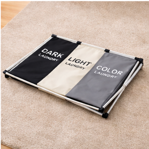 ORGANIZADOR DE LAVANDAERIA TRIPLE COMPARTIMIENTO